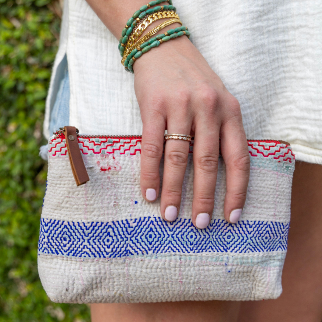 Kantha Pouch K108