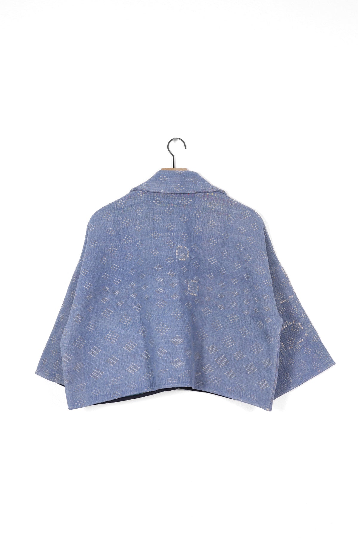 Vintage Kantha Blanket Coat The Round Top Blanket Coat – Sapana Dreams ka na ta classic jacket cotton hemp